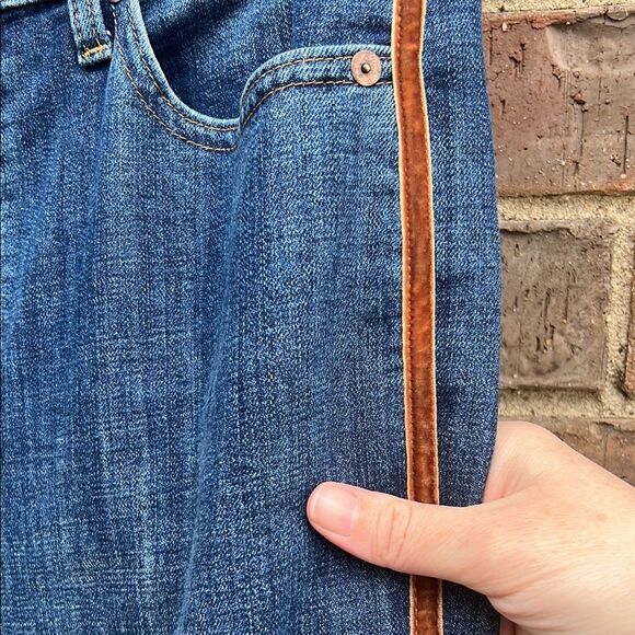 Talbots Women’s Modern Ankle Blue Straight Leg Jeans High Waist Copper Felt Fall - Picture 15 of 16